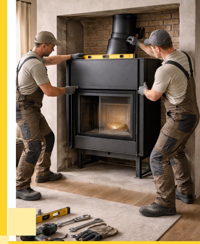 Установка каминных топок в Еманжелинске под ключ от 18488 р. | ЭриданМнж