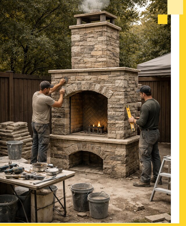 Проектирование и установка уличных каминов в Еманжелинске