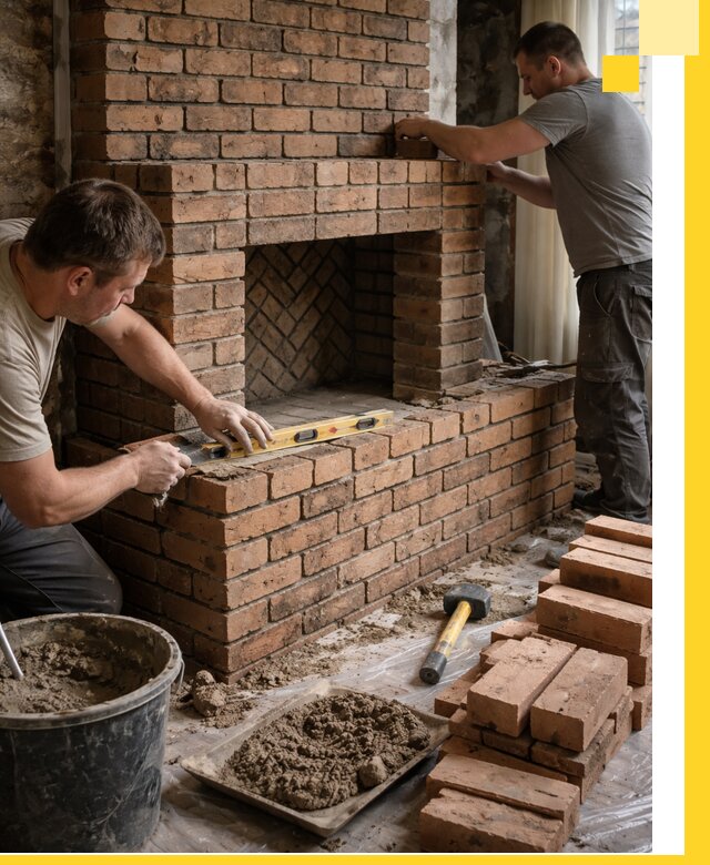 Изготовление и установка кирпичных каминов в Еманжелинске