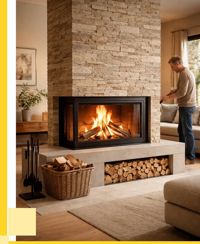 Дровяной камин под ключ в Еманжелинске от 205420 р. | ЭриданМнж