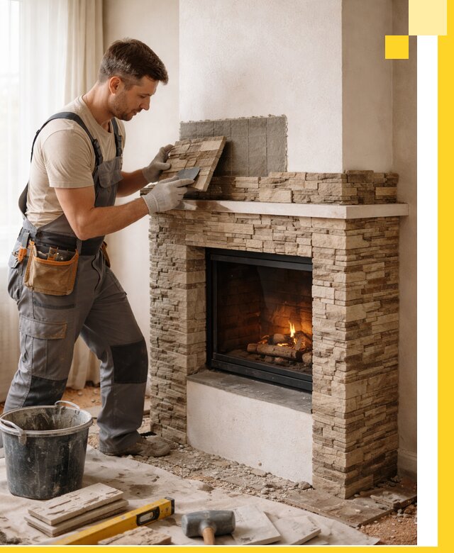 Изготовление и монтаж каминов для дома под ключ в Еманжелинске