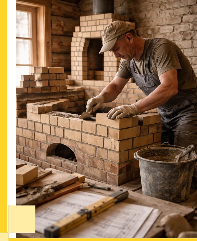 Кладка печей из кирпича в Еманжелинске цены от 30813 р. - ЭриданМнж