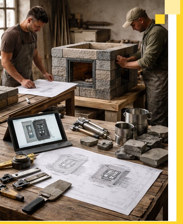 Разработка проектов печей с согласованием и монтажом в Еманжелинске