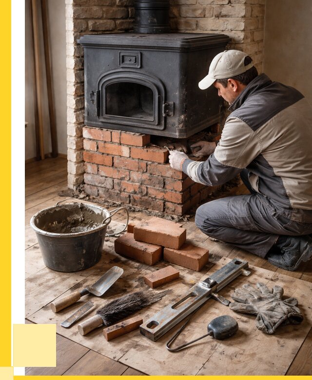 Ремонт печей в Еманжелинске от 12325 р., услуги печника ЭриданМнж