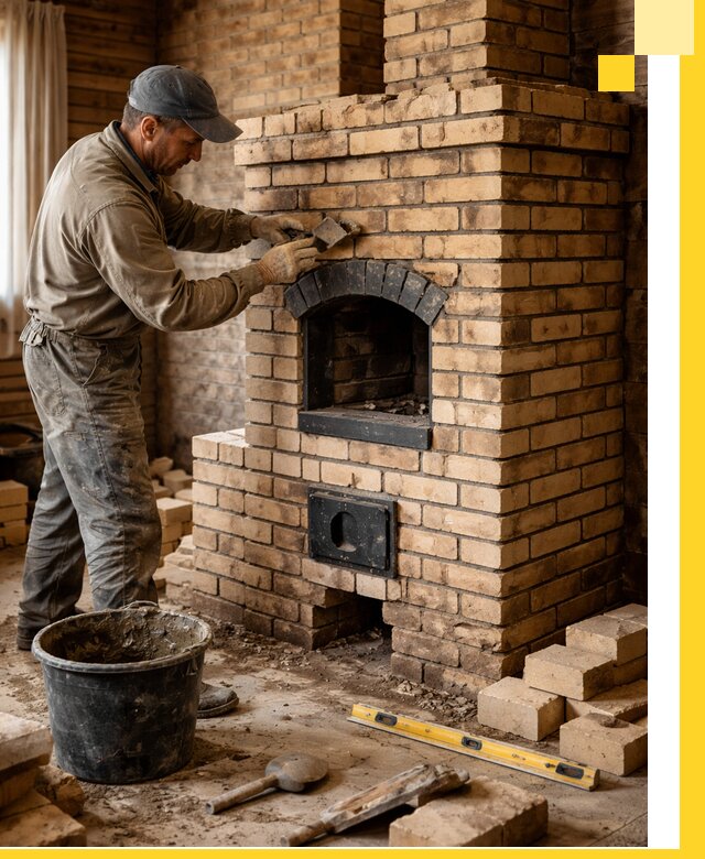 Кирпичные печи под ключ в Еманжелинске: проектирование и кладка