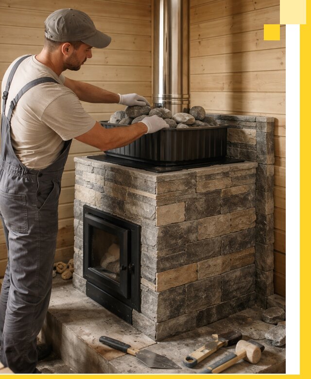 Печи для парной в Еманжелинске, производство, монтаж и обслуживание