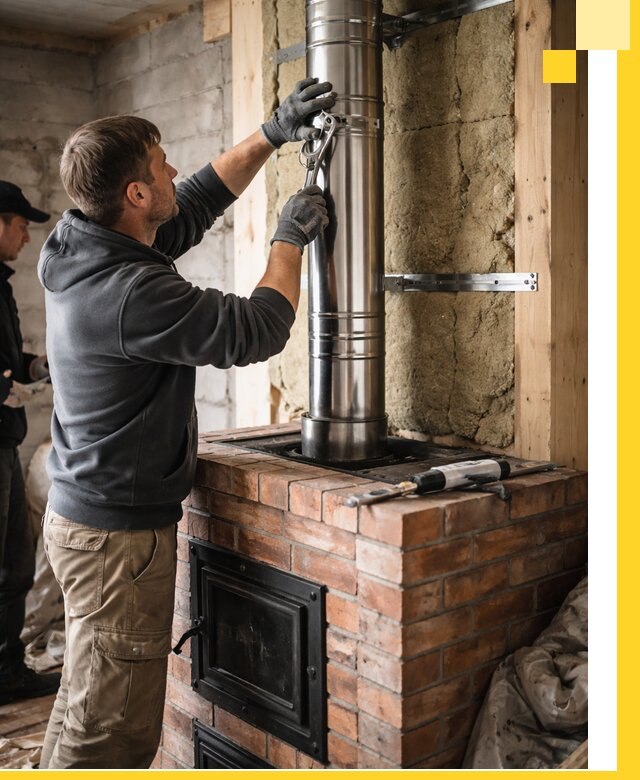 Изготовление и монтаж печей и дымоходов под ключ в Еманжелинске