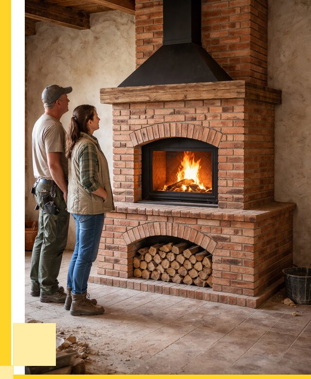 Печи камины из кирпича в Еманжелинске от 123252 р. | ЭриданМнж