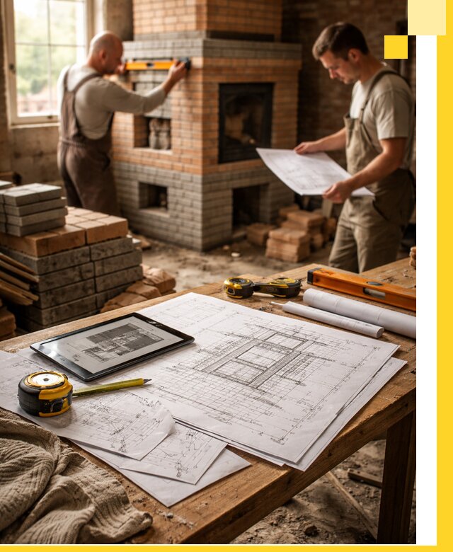 Проекты печей и каминов с индивидуальным дизайном в Еманжелинске