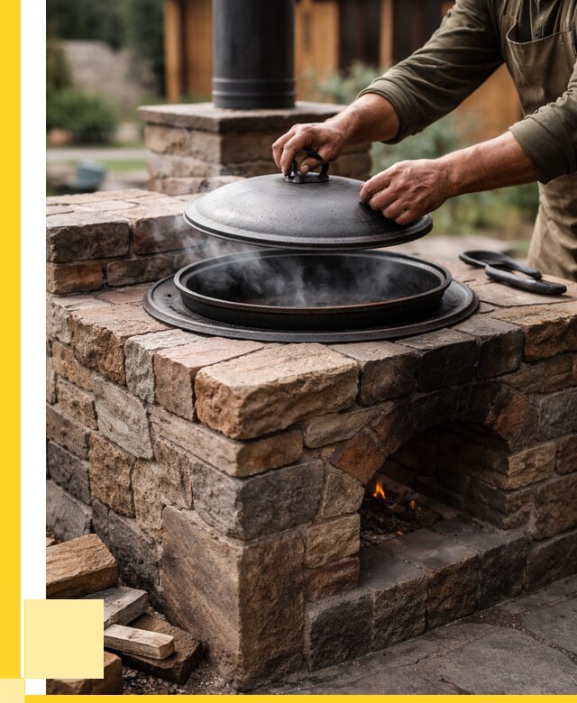 Печи для казана в Еманжелинске по цене от 18488 р. | ЭриданМнж