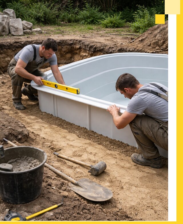 Производство и установка пластиковых бассейнов в Еманжелинске под ключ