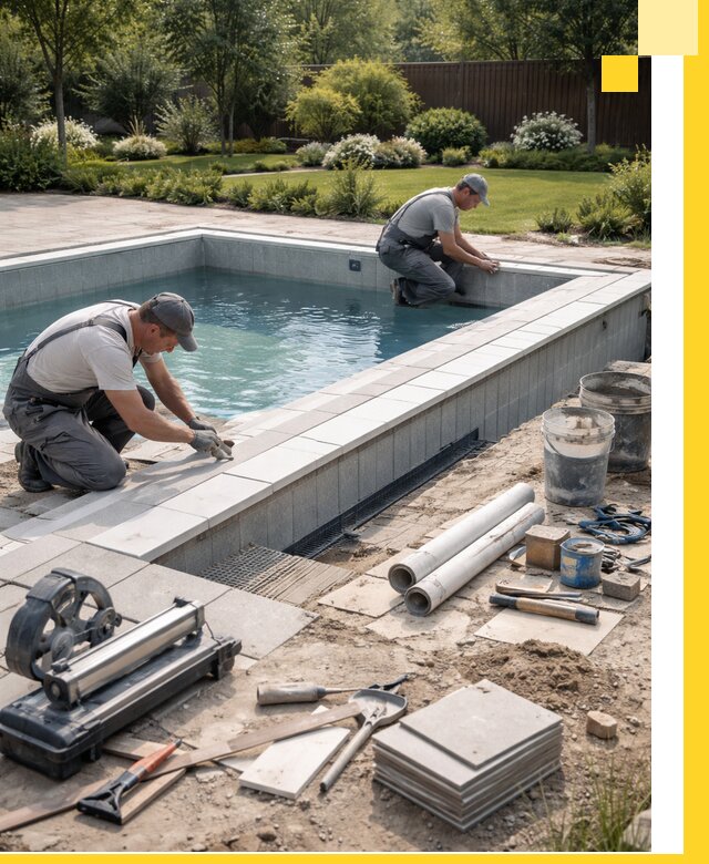 Строительство открытых бассейнов под ключ в Еманжелинске профессионально