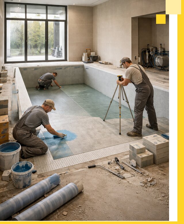 Проект и строительство закрытых бассейнов в Еманжелинске под ключ