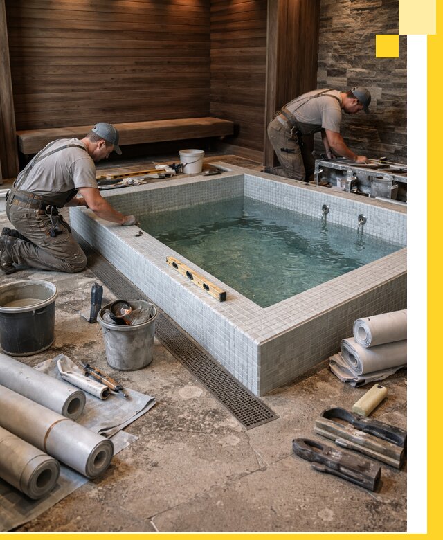 Установка и строительство бассейнов для сауны в Еманжелинске