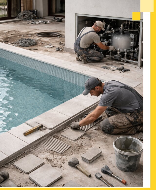 Строительство и монтаж бассейнов в коттедже в Еманжелинске