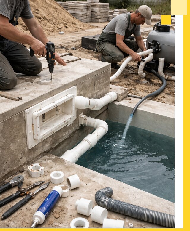 Строительство скиммерных бассейнов под ключ в Еманжелинске