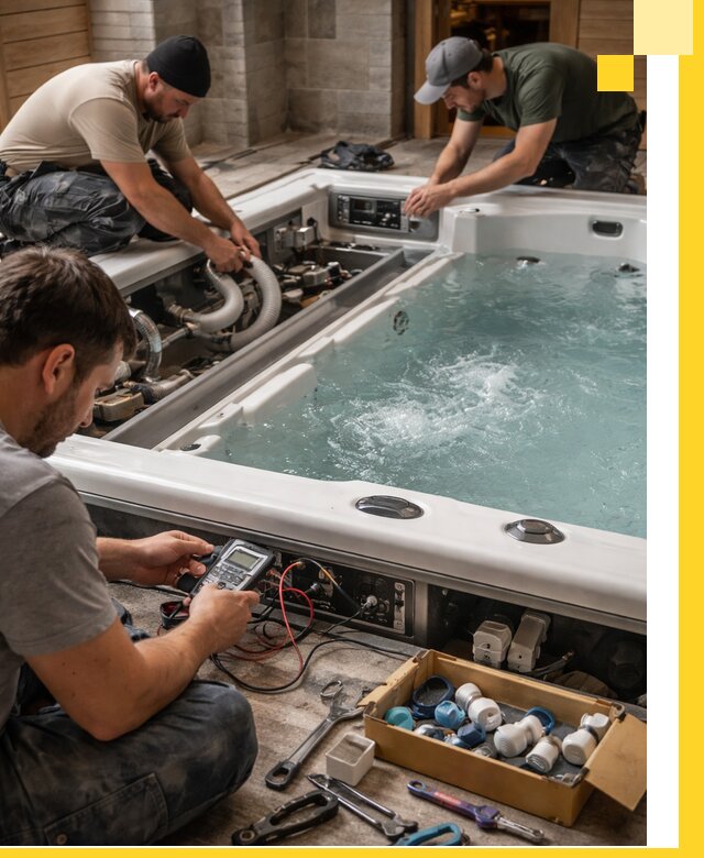 Гидромассажные бассейны под ключ в Еманжелинске, дизайн и монтаж