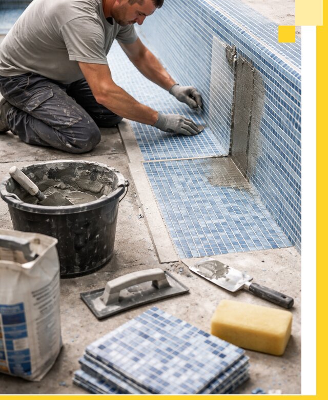 Укладка и ремонт мозаики для бассейнов под ключ в Еманжелинске