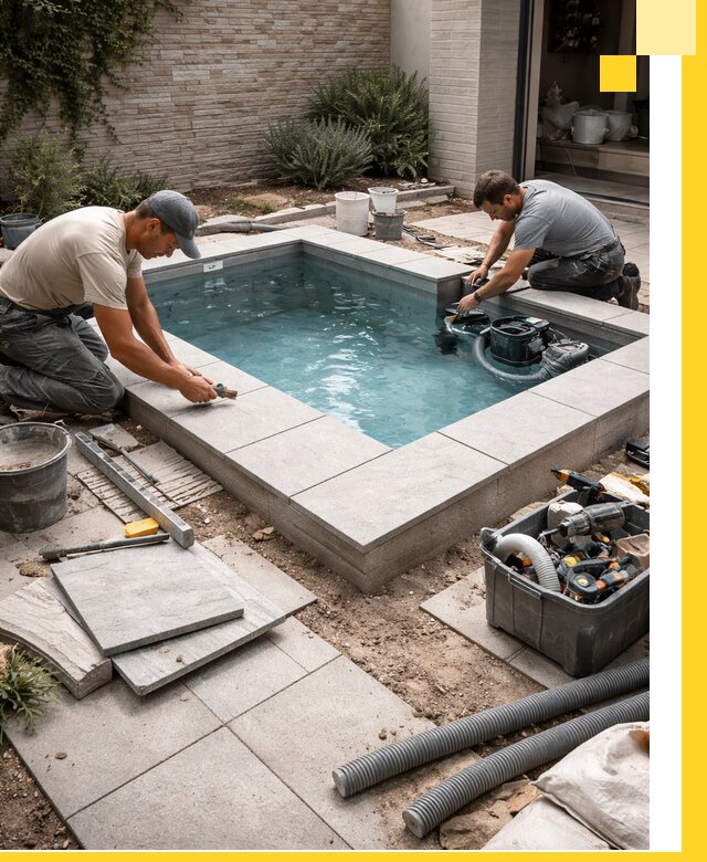 Мини бассейны под ключ в Еманжелинске, дизайн и установка