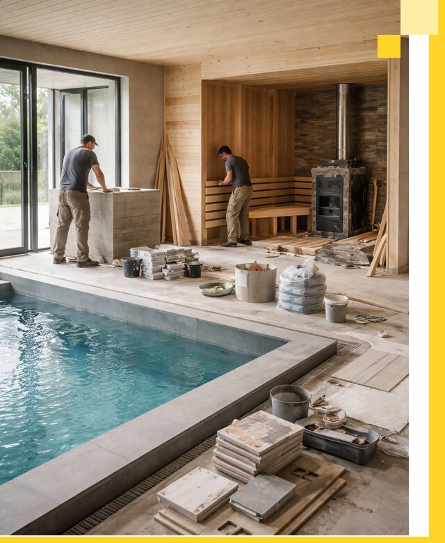 Проектирование и строительство бань с бассейном в Еманжелинске