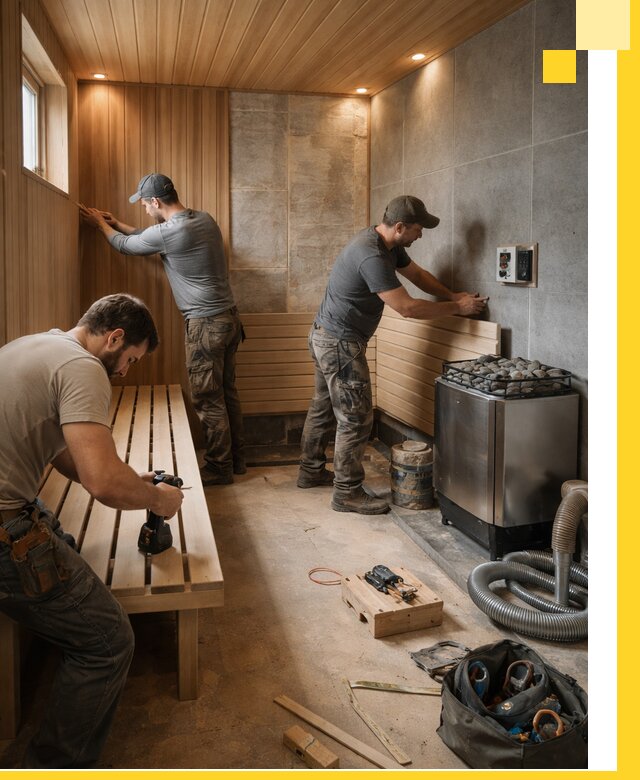 Сауны под ключ в Еманжелинске, проектирование, строительство, отделка