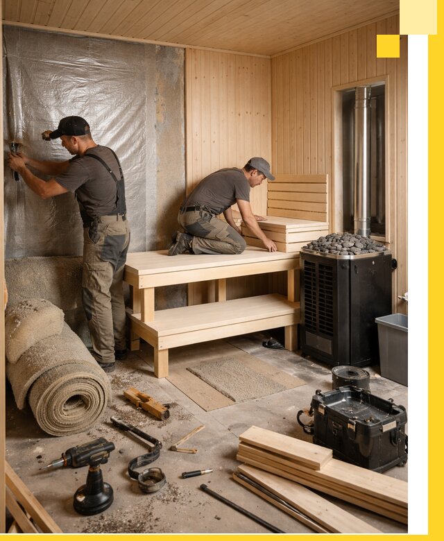 Проекты саун под ключ в Еманжелинске дизайн и строительство