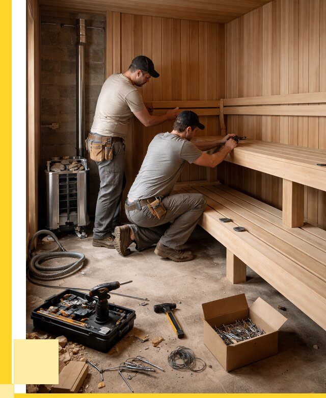 Монтаж саун под ключ в Еманжелинске от 123252 р. | ЭриданМнж