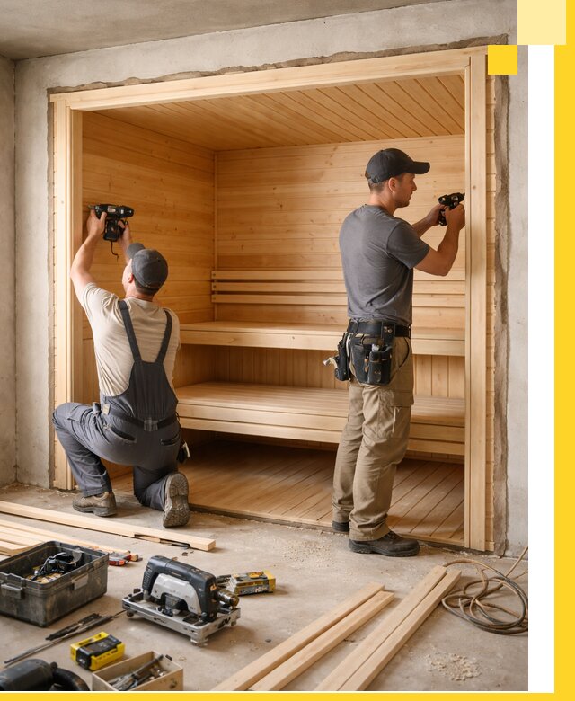 Монтаж саун под ключ в Еманжелинске — проектирование и установка