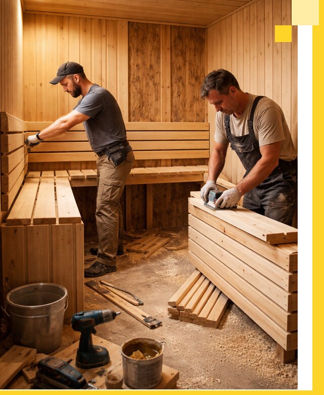 Профессиональный комплексный ремонт саун под ключ в Еманжелинске