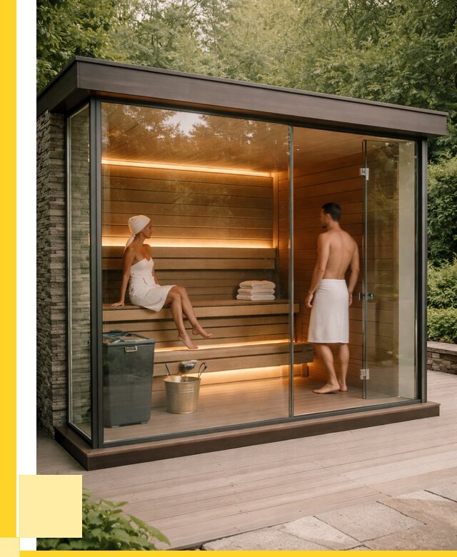 Сауна стеклянная и двери для сауны в Еманжелинске от 256775 р. | ЭриданМнж