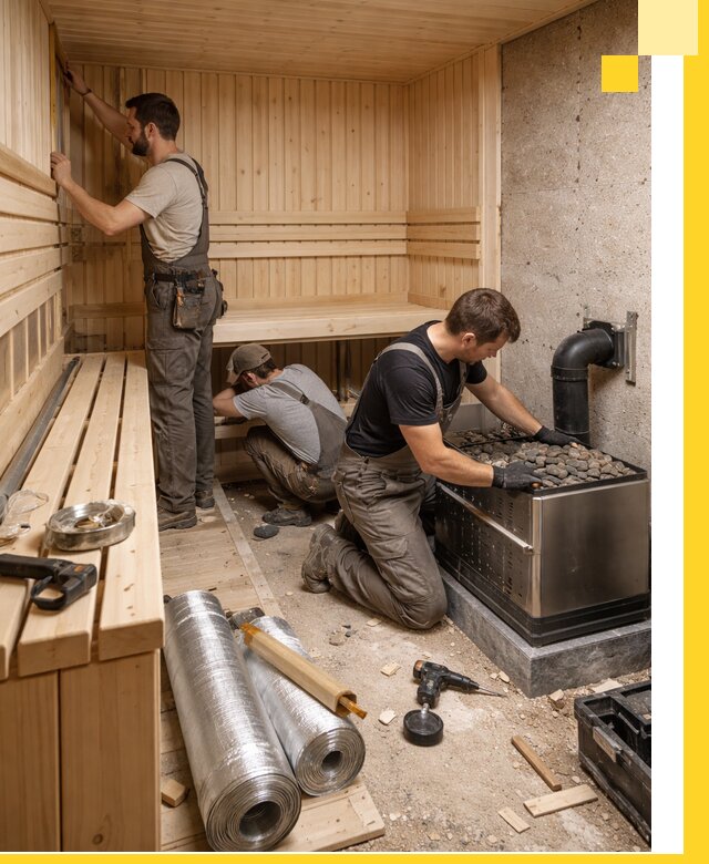 Индивидуальные сауны на заказ в Еманжелинске под ключ, проект и монтаж