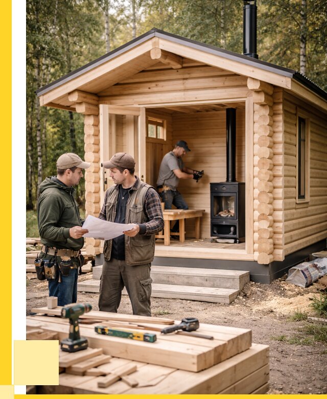 Монтаж бань под ключ в Еманжелинске — от 205420 р. | ЭриданМнж