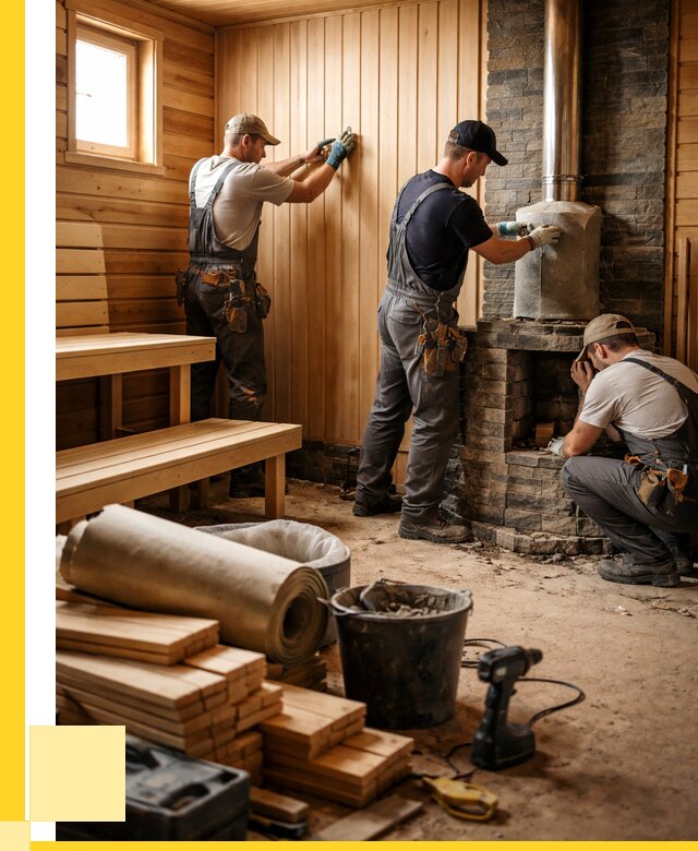 Ремонт бань под ключ в Еманжелинске от 46220 р. | ЭриданМнж