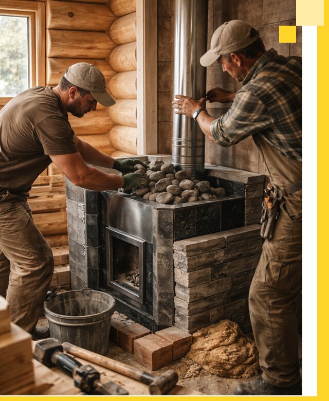 Строительство и отделка русских бань под ключ в Еманжелинске