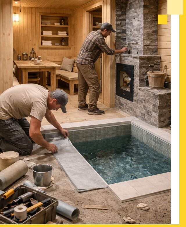 Строительство бань с комнатой отдыха под ключ в Еманжелинске