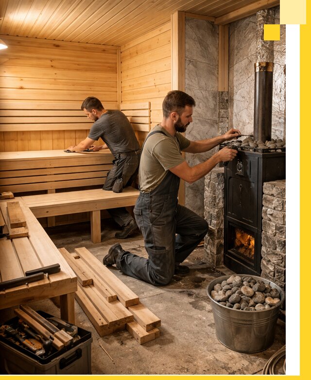 Дизайн и строительство интерьеров бань под ключ в Еманжелинске