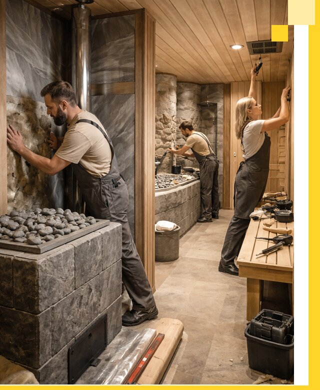 Строительство бань и SPA процедур в Еманжелинске под ключ и отделкой