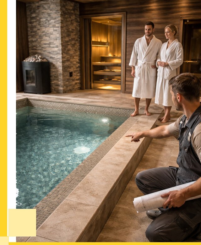 Проект бани с бассейном под ключ в Еманжелинске от 66762 р. | ЭриданМнж