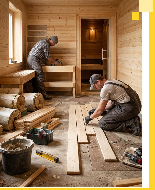 Индивидуальный проект бани с комнатой отдыха под ключ в Еманжелинске