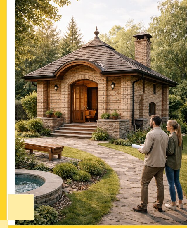 Проект кирпичной бани в Еманжелинске от 30813 р. | ЭриданМнж