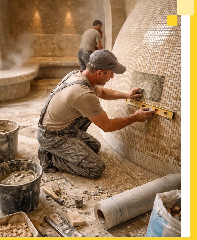 Хамам под ключ в Еманжелинске: проектирование, строительство, отделка