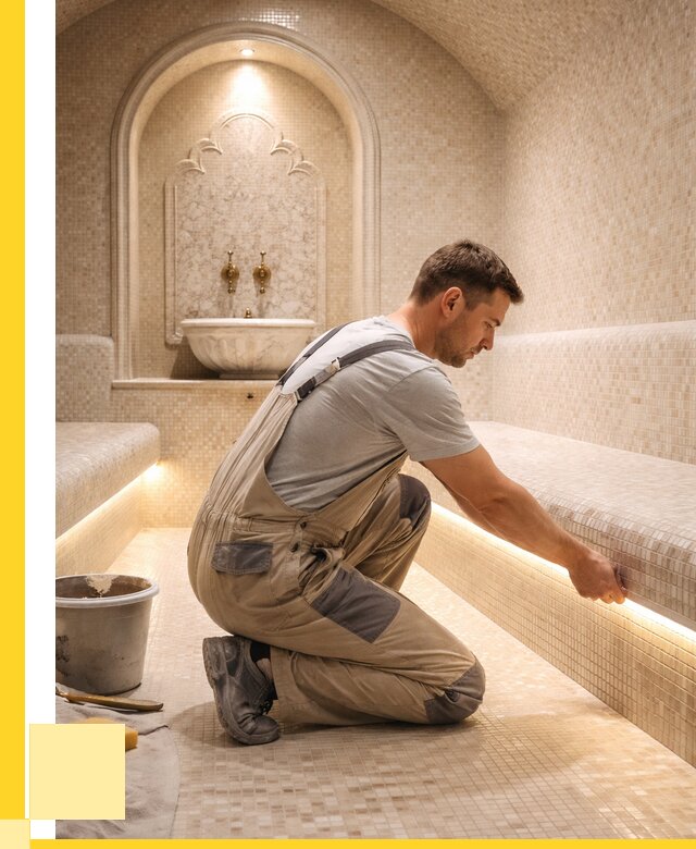 Отделка хамамов под ключ в Еманжелинске от 5649 р. | ЭриданМнж