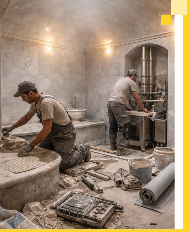 Строительство турецких бань хаммам под ключ в Еманжелинске