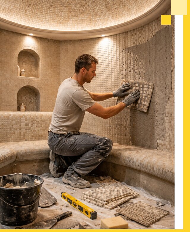 Устройство и монтаж домашнего хамама под ключ в Еманжелинске