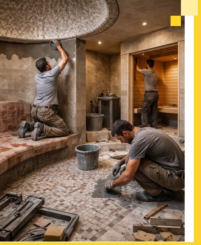 Проект и строительство хамама бани и сауны под ключ в Еманжелинске