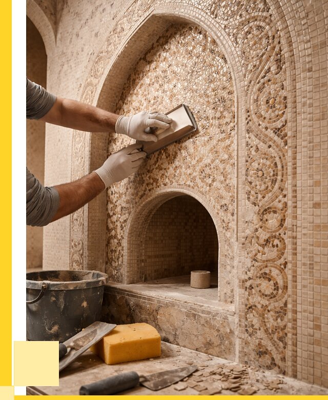 Мозаика для хамама в Еманжелинске под ключ от 5136 р. | ЭриданМнж