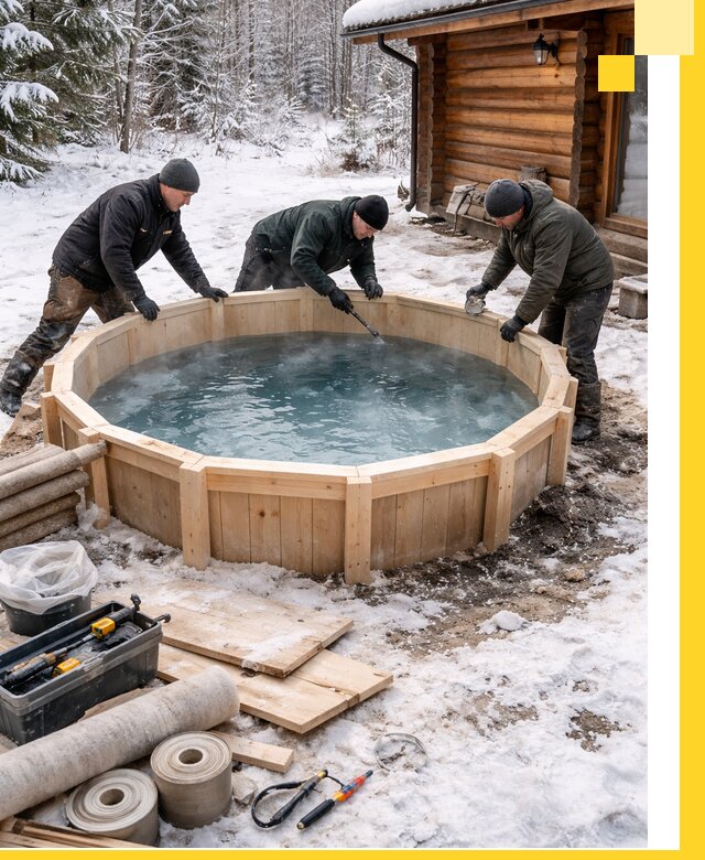 Изготовление и установка ледяных купелей под ключ в Еманжелинске